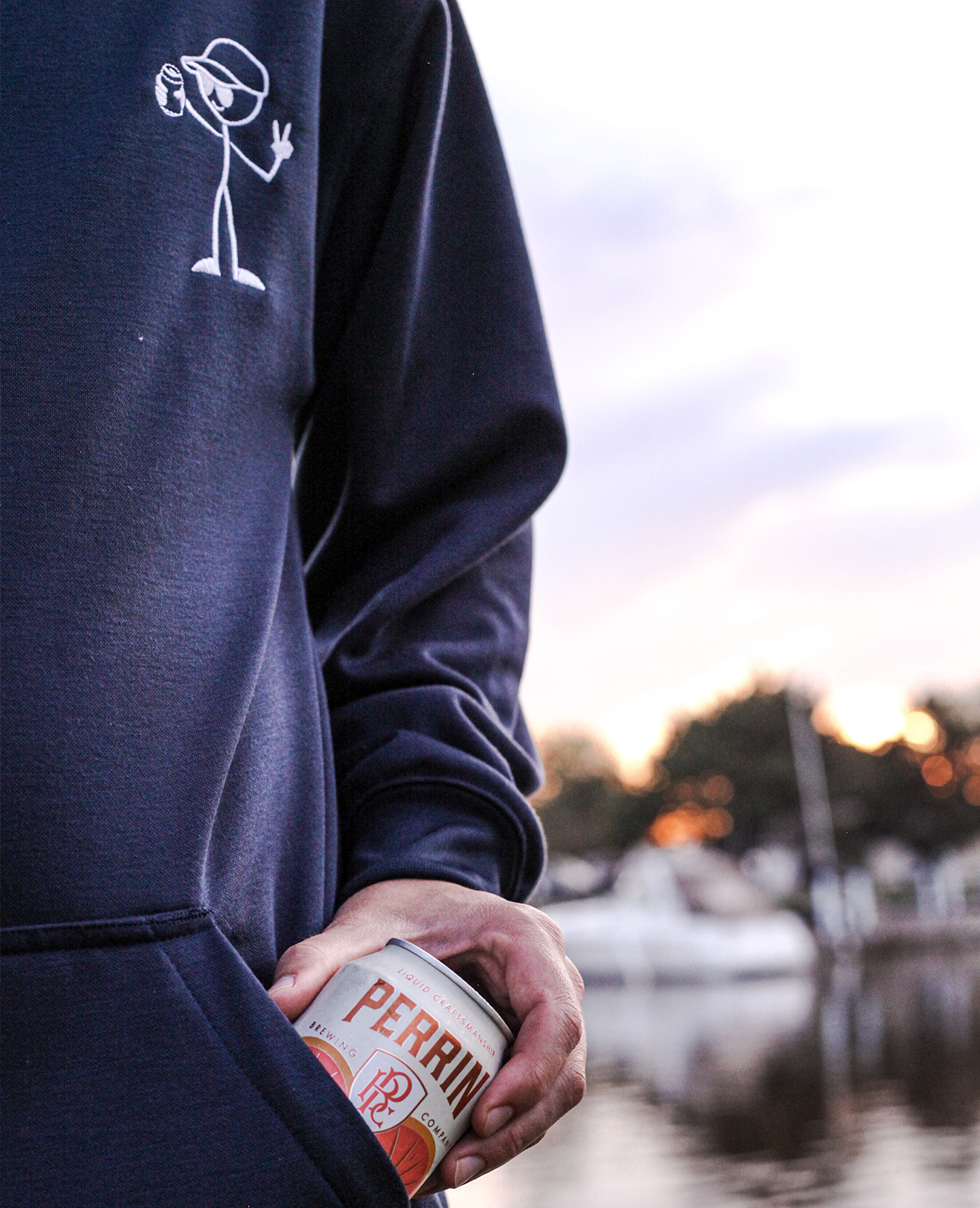 Insulated Pocket Hoodie | Navy