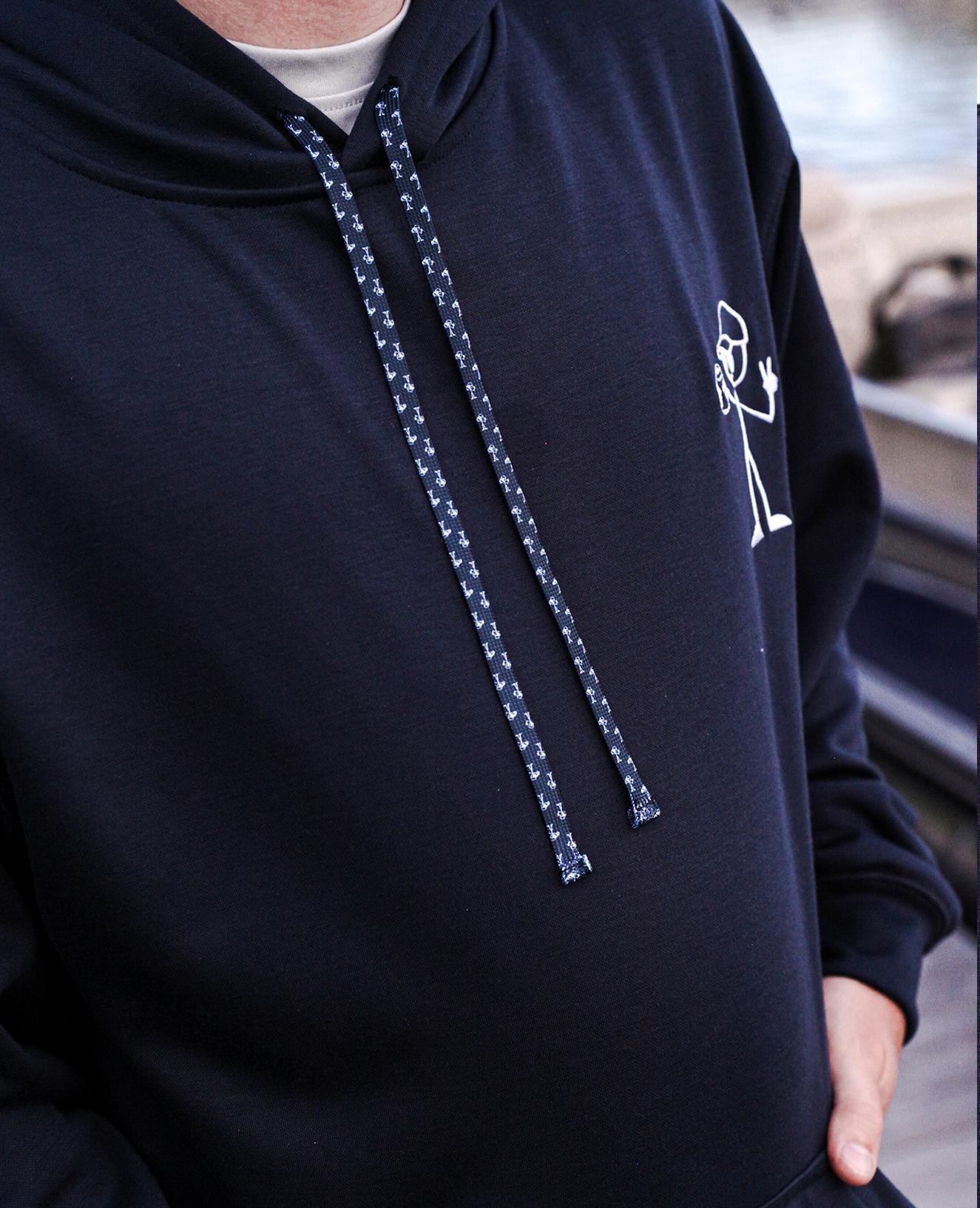 Insulated Pocket Hoodie | Navy