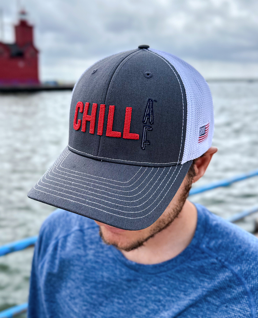 Richardson 112 FlexFit SnapBack | Red, White & Chill