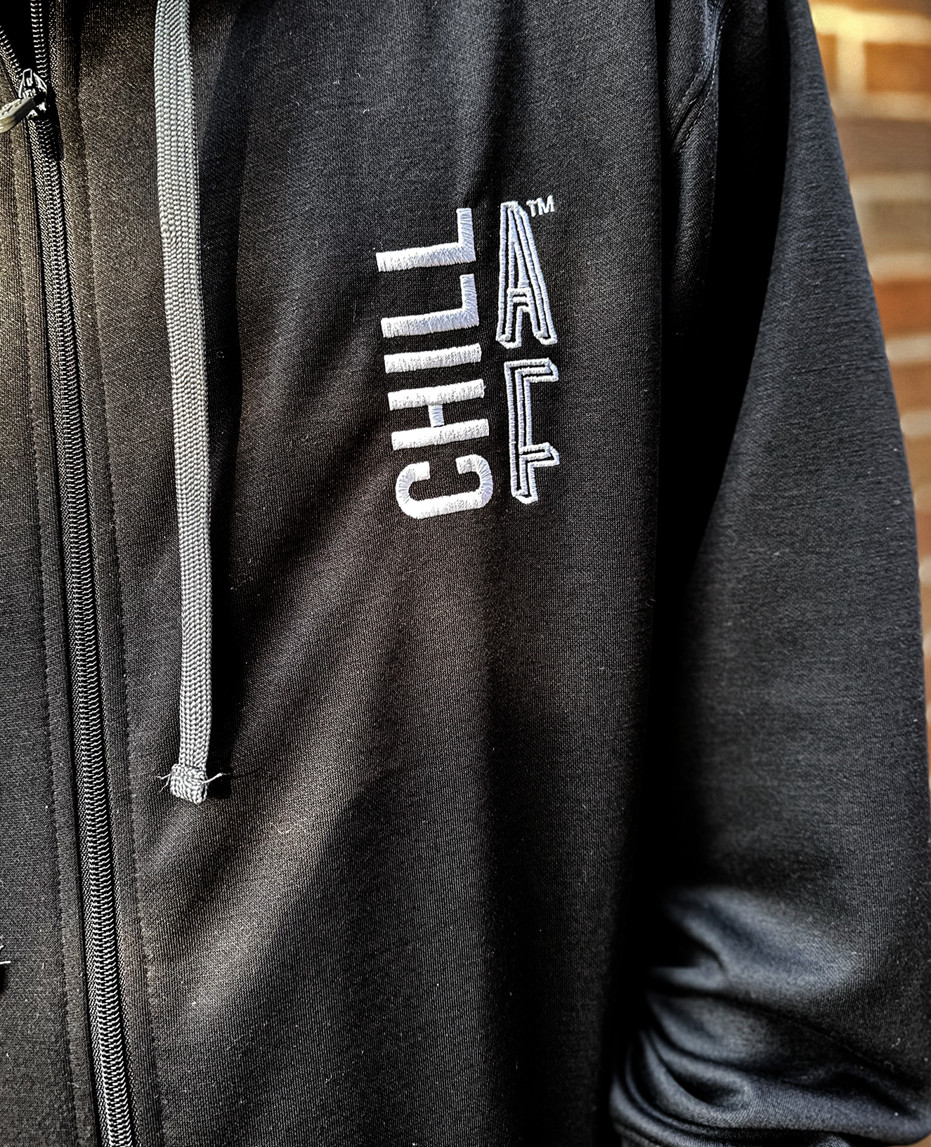 Stick Dude Zip Hoodie | Black