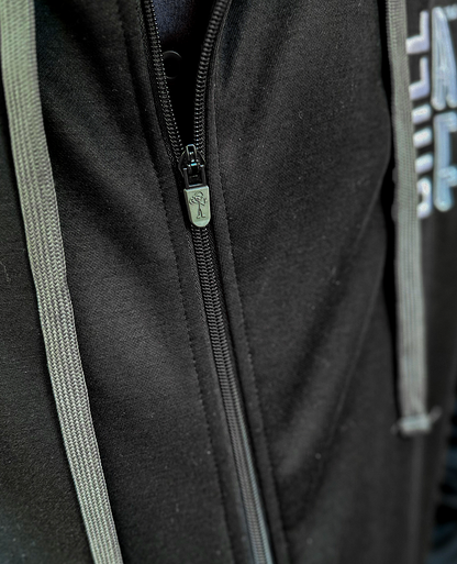 Stick Dude Zip Hoodie | Black